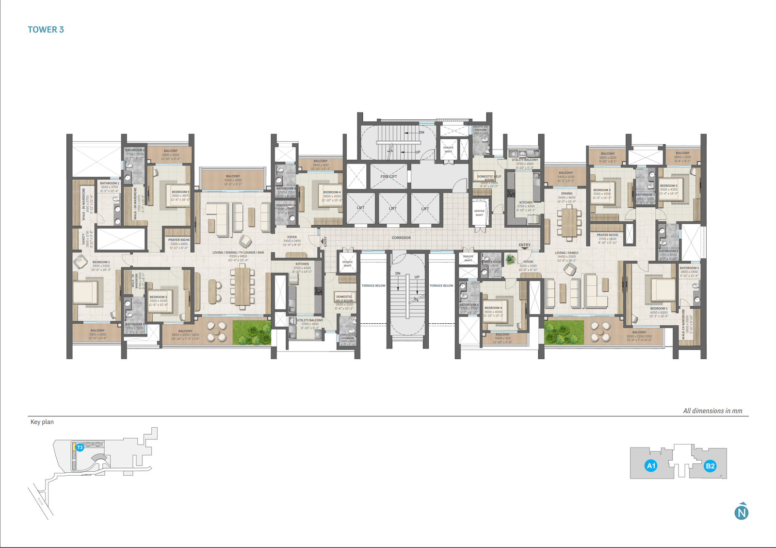 Sobha Aranya Floor Plan Tower 3